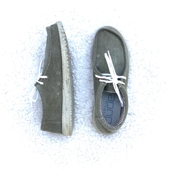 Hey Dude Mens Wally Lace Up Shoes Sz 12 - Picture 2 of 6